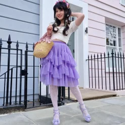 Mesh Skirt - Lavender Fields
