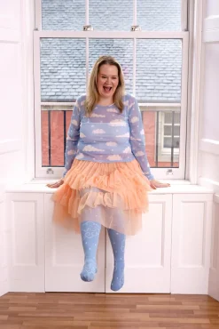 Mesh Skirt - Peach Mousse