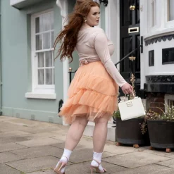 Mesh Skirt - Peach Mousse