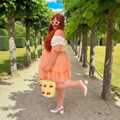 Mesh Skirt - Peach Mousse