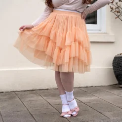 Mesh Skirt - Peach Mousse