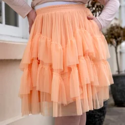 Mesh Skirt - Peach Mousse