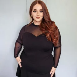Mesh Sleeve Top - Florence