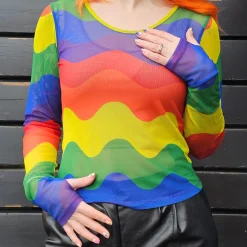 Mesh Top - Rainbeaux
