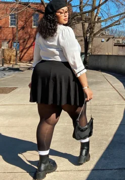 Mini-Flare Skirt - Black