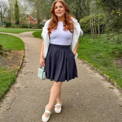 Mini-Flare Skirt - Charcoal