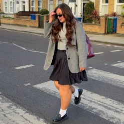 Mini-Flare Skirt - Charcoal