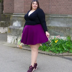 Mini-Flare Skirt - Mulberry