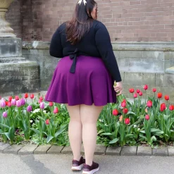 Mini-Flare Skirt - Mulberry