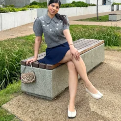Mini-Flare Skirt - Navy