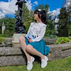 Mini Flare Skirt - Ocean Teal
