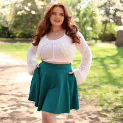 Mini Flare Skirt - Ocean Teal