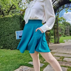 Mini Flare Skirt - Ocean Teal