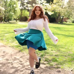 Mini Flare Skirt - Ocean Teal