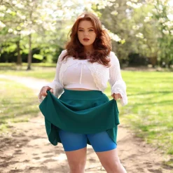 Mini Flare Skirt - Ocean Teal