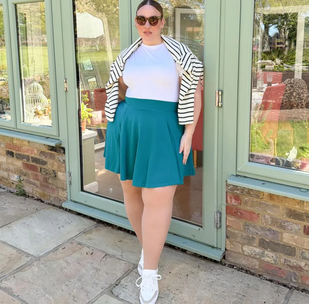 Mini Flare Skirt - Ocean Teal