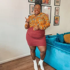 Mini Skirt - Burgundy