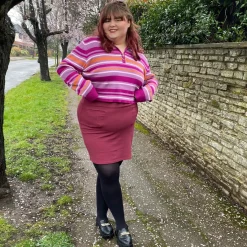 Mini Skirt - Burgundy