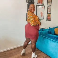 Mini Skirt - Burgundy