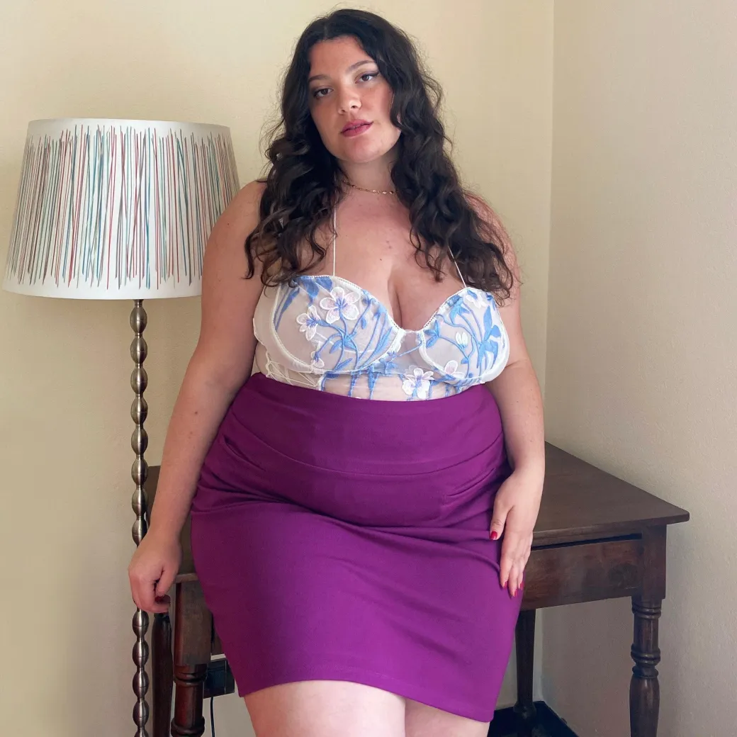 Mini Skirt - Figgy Pudding