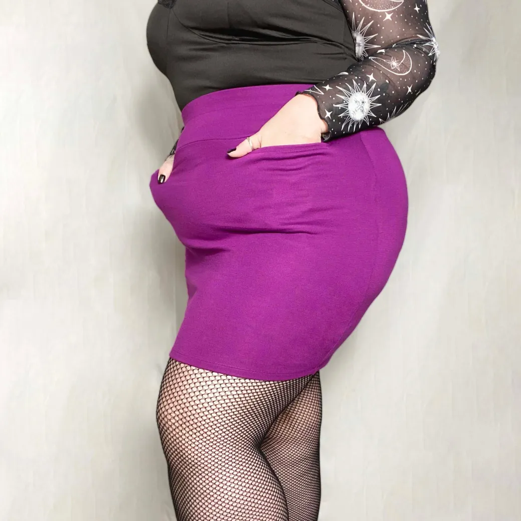 Mini Skirt - Figgy Pudding