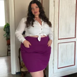 Mini Skirt - Figgy Pudding