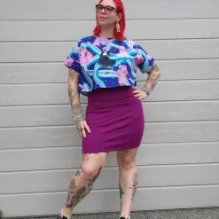 Mini Skirt - Figgy Pudding
