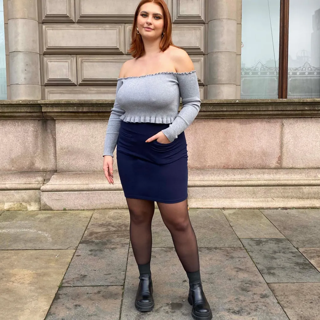 Mini Skirt - Navy