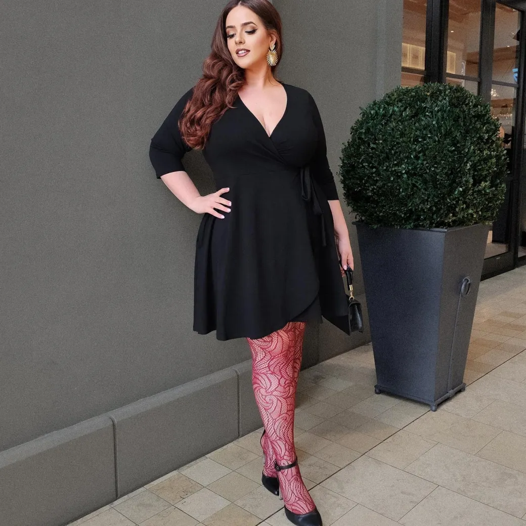 Mini Wrap Dress - Black