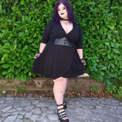 Mini Wrap Dress - Black