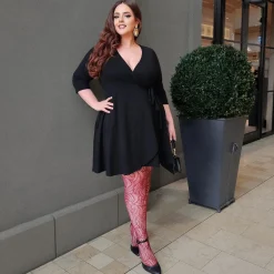 Mini Wrap Dress - Black