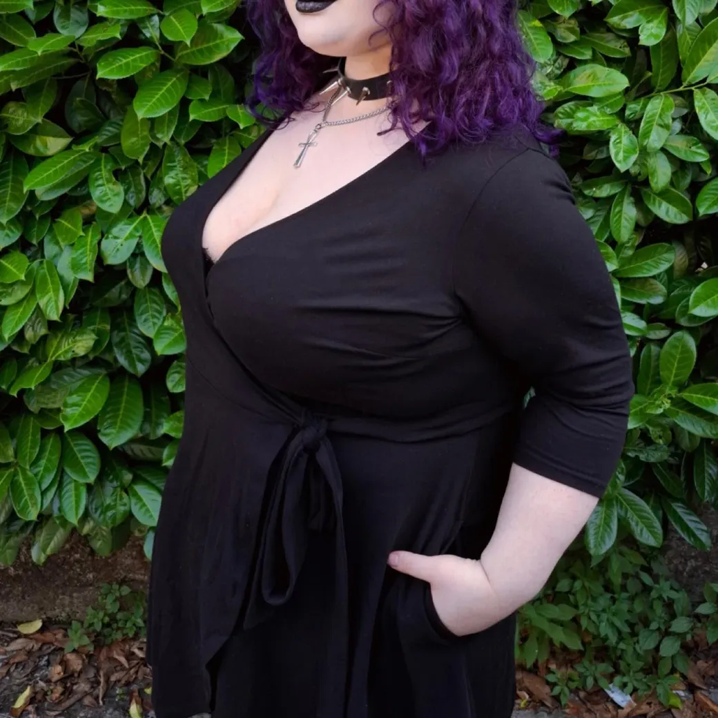 Mini Wrap Dress - Black
