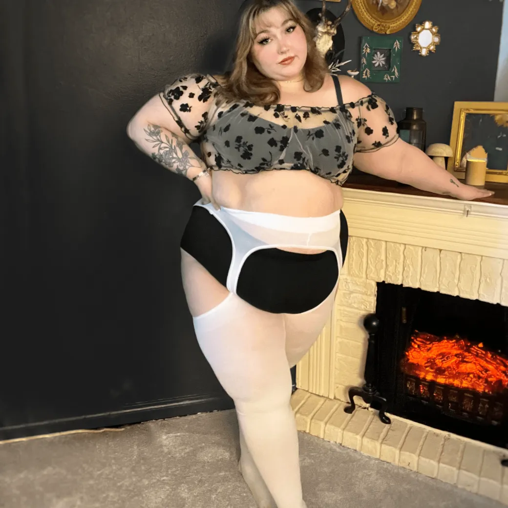 Mock Garter Tights - When Doves Cry