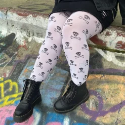 Opaque Tights Skullz - Snow White