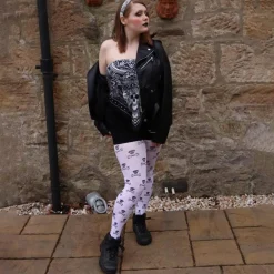 Opaque Tights Skullz - Snow White