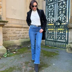 Organic Bootcut Jeans - Atlantic