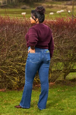 Organic Bootcut Jeans - Atlantic