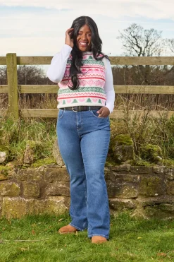 Organic Bootcut Jeans - Atlantic