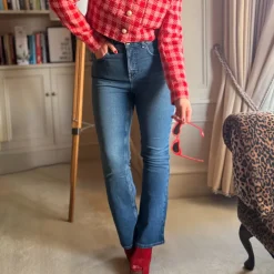 Organic Bootcut Jeans - Atlantic