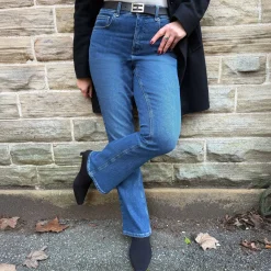 Organic Bootcut Jeans - Atlantic