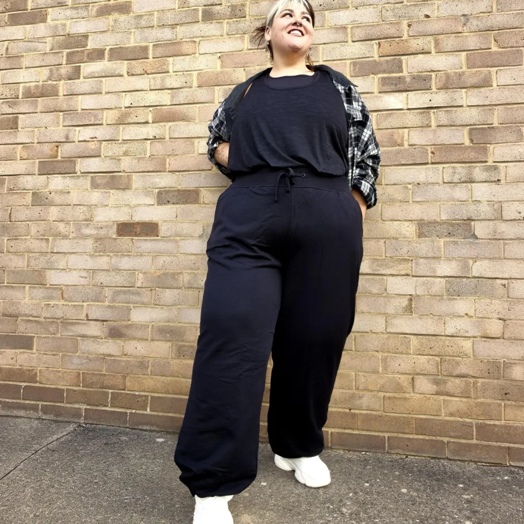 Organic Cotton Adjustable Joggers - Black