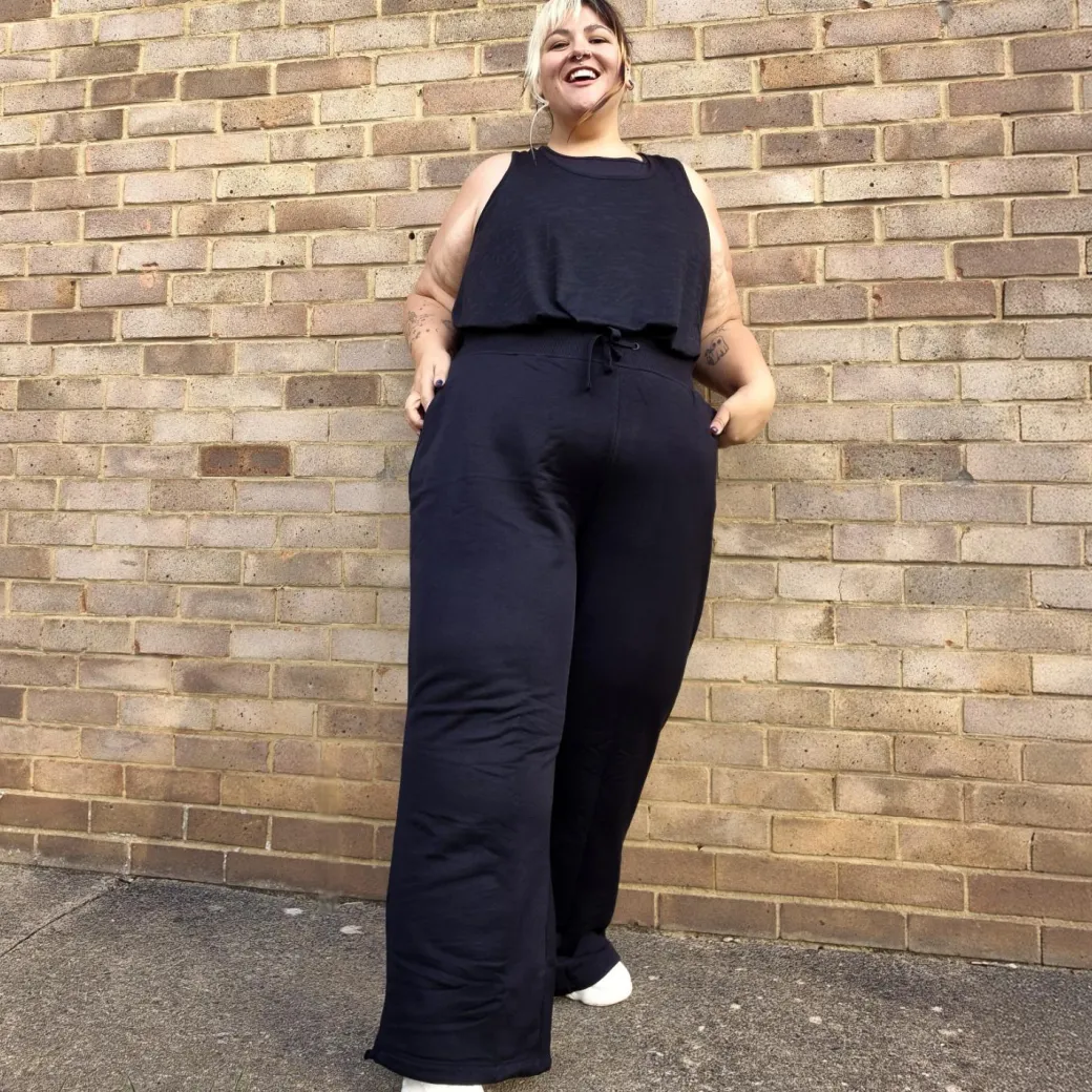 Organic Cotton Adjustable Joggers - Black