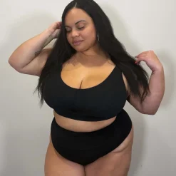 Organic Cotton Bra - Black