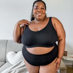 Organic Cotton Bra - Black