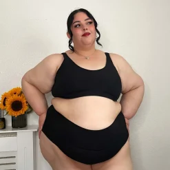 Organic Cotton Bra - Black