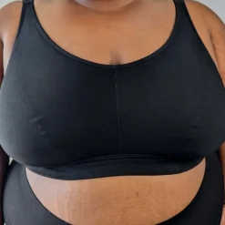 Organic Cotton Bra - Black