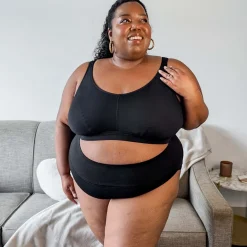 Organic Cotton Bra - Black