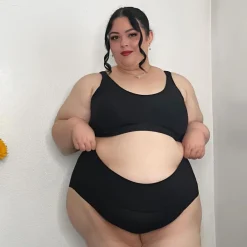 Organic Cotton Bra - Black