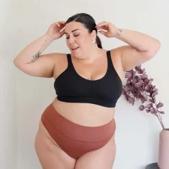 Organic Cotton Bra - Black