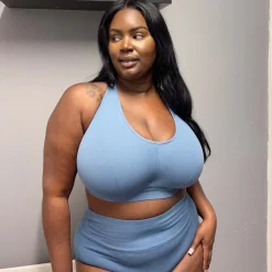 Organic Cotton Bra - Denim